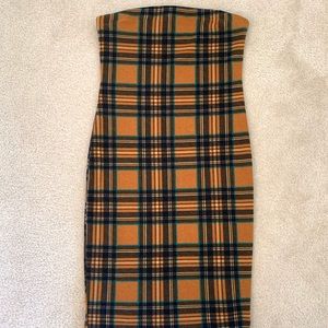 Plaid mini dress
